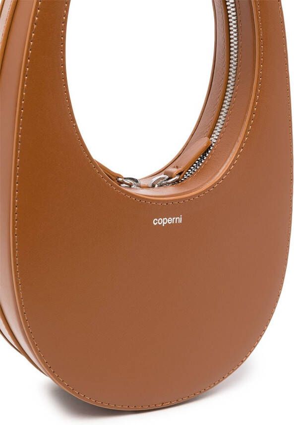 Coperni Swipe kleine tas Bruin