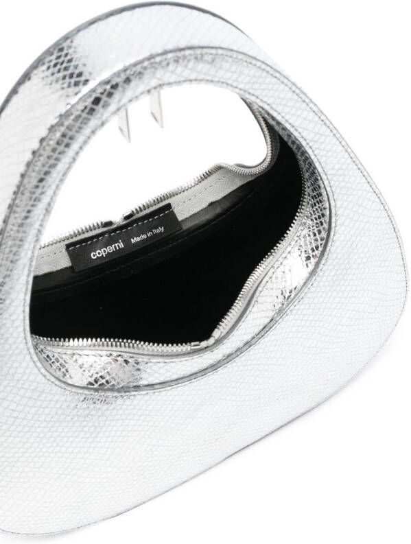 Coperni Swipe leren shopper Zilver