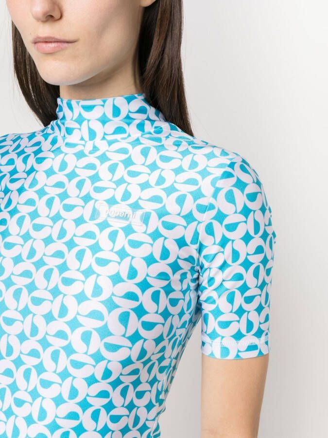 Coperni Top met hoge hals Blauw
