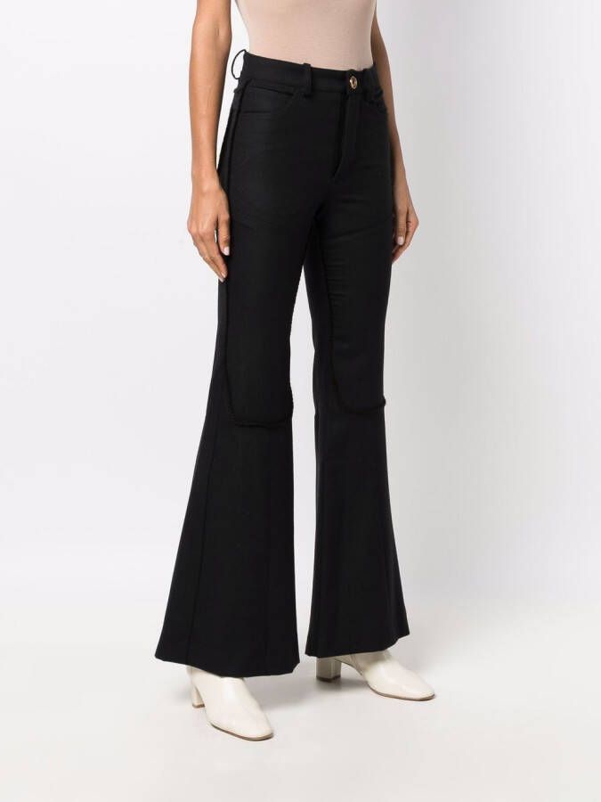 CORMIO Flared broek Zwart
