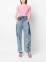 CORMIO Top met geborduurde bloemen Roze - Thumbnail 2