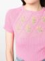 CORMIO Top met geborduurde bloemen Roze - Thumbnail 5