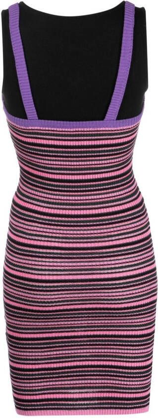 CORMIO Gestreepte bodycon jurk Roze