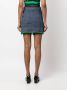 CORMIO Chiara mini-rok met bloemknopen Blauw - Thumbnail 4