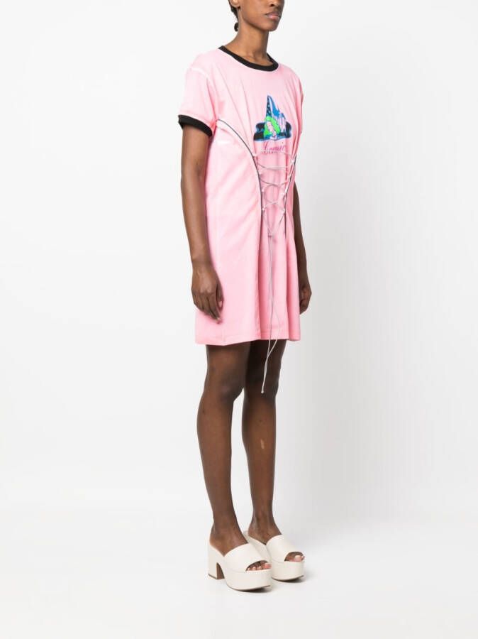 CORMIO Jurk met veters Roze
