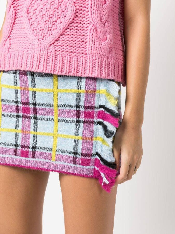 CORMIO Tweed mini-rok Blauw
