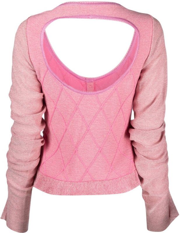 CORMIO Vest met borduurwerk Roze