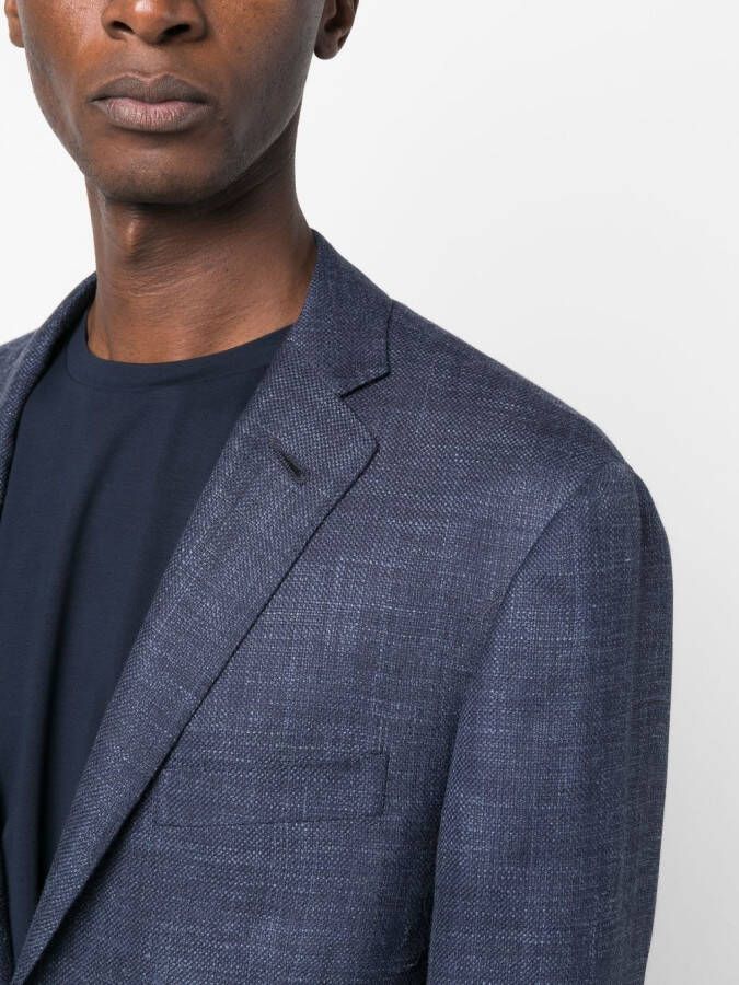 Corneliani Blazer met enkele rij knopen Blauw