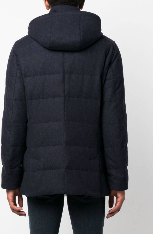 Corneliani Gewatteerd jack Blauw