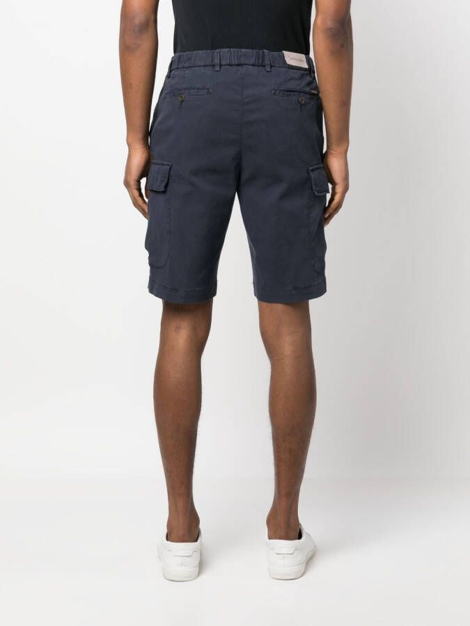 Corneliani Shorts met elastische taille Blauw