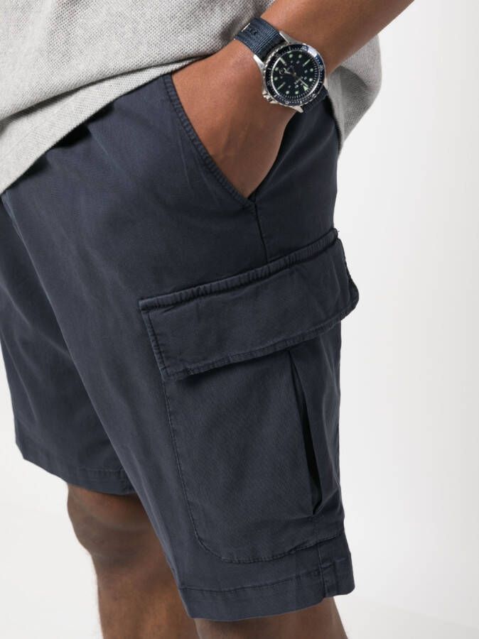 Corneliani Shorts met elastische taille Blauw