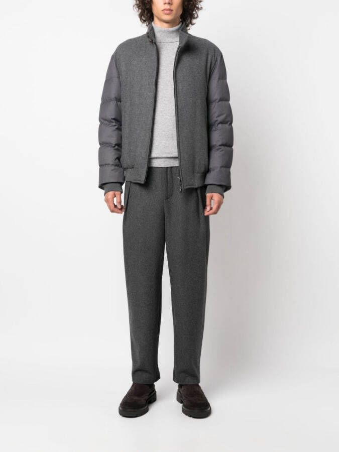 Corneliani Gewatteerd bomberjack Grijs