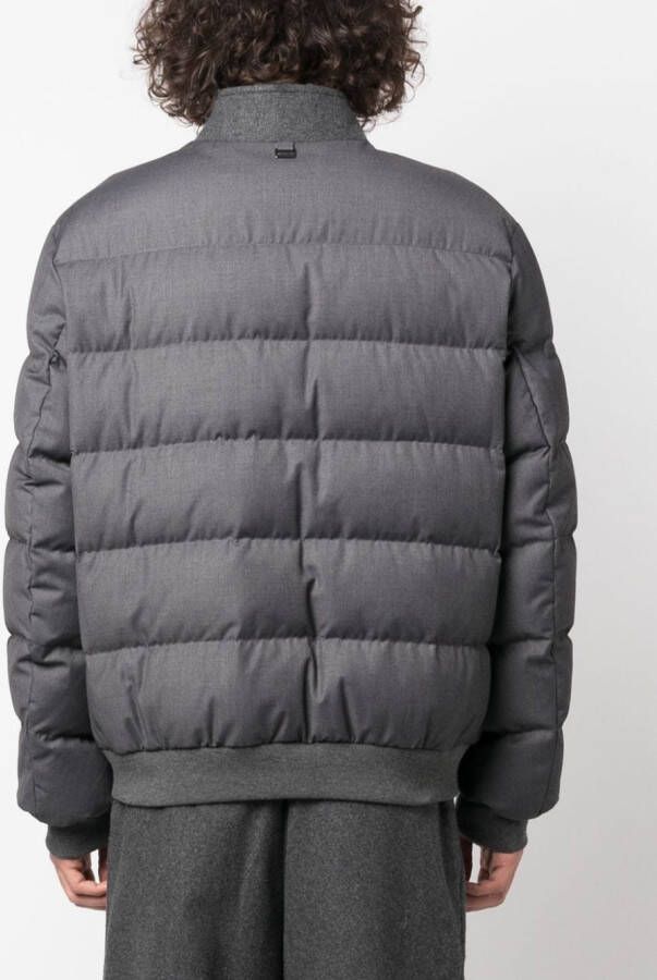 Corneliani Gewatteerd bomberjack Grijs