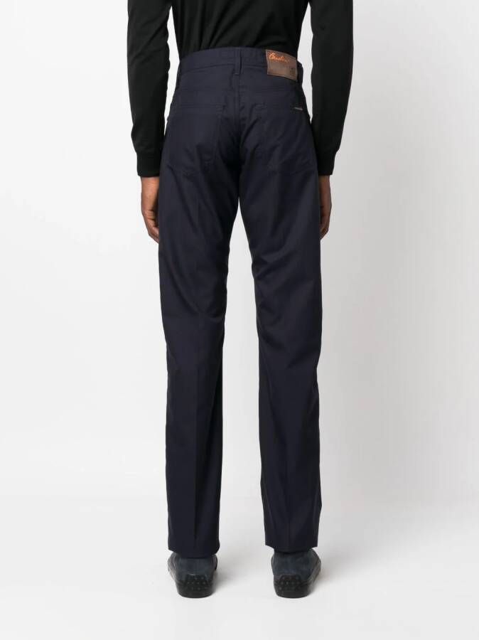 Corneliani High waist broek Blauw