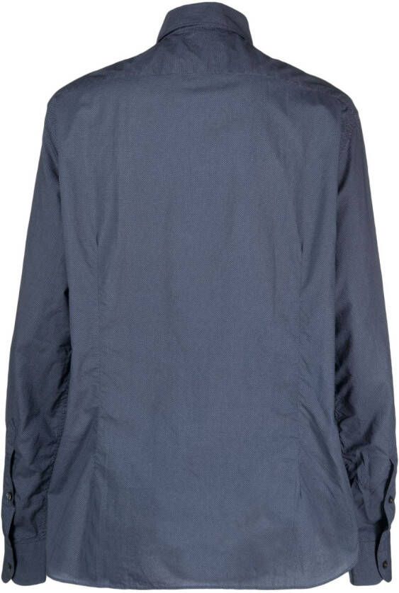 Corneliani Katoenen overhemd Blauw