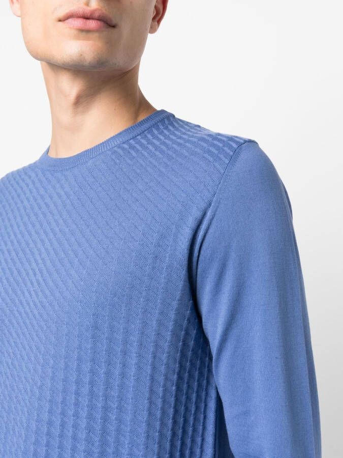 Corneliani Katoenen sweater Blauw
