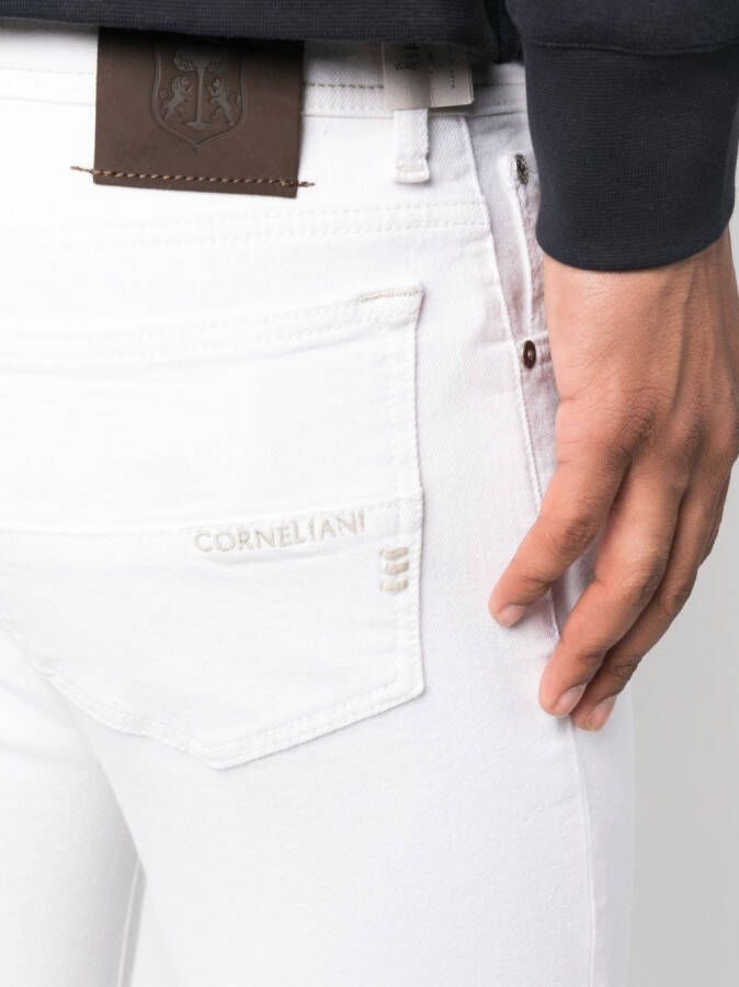 Corneliani Skinny broek Wit
