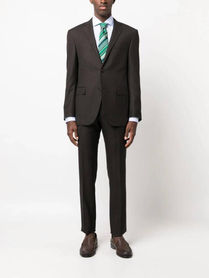 Corneliani Pak met enkele rij knopen Bruin