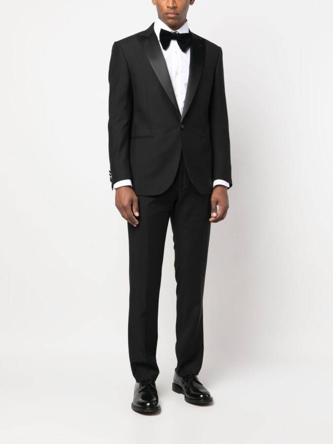 Corneliani Pak met enkele rij knopen Zwart
