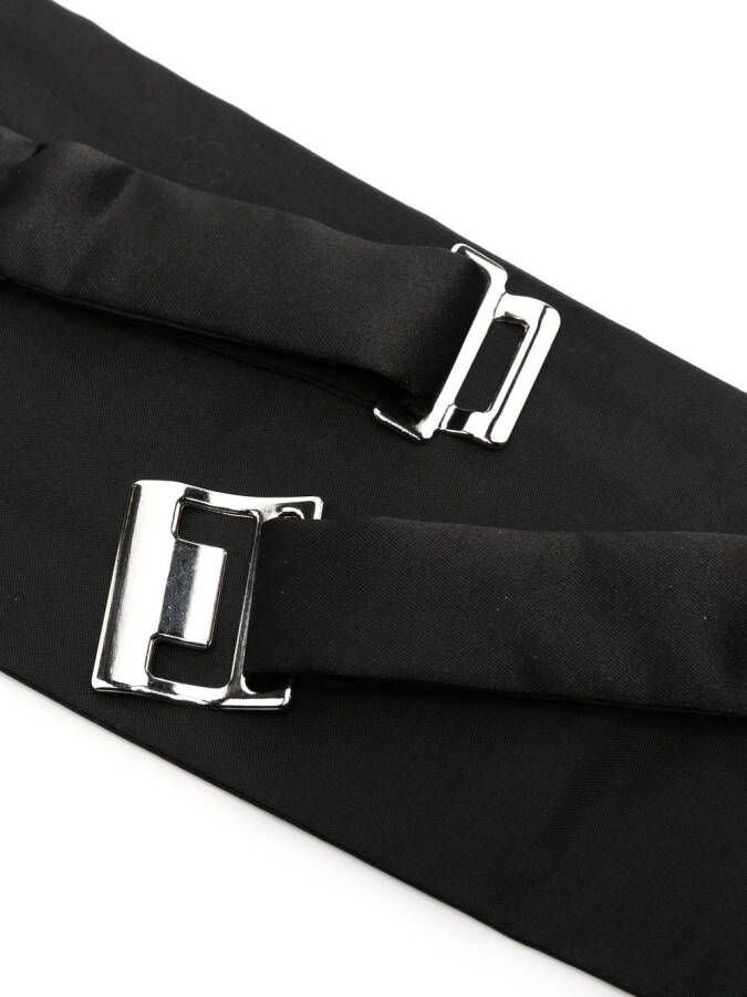 Corneliani Geplooide cummerbund Zwart