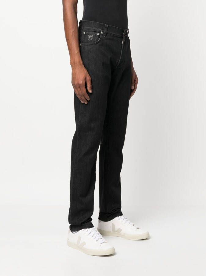 Corneliani Slim-fit jeans Zwart