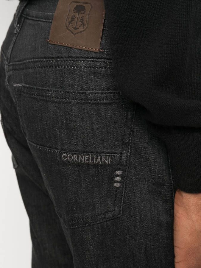 Corneliani Slim-fit jeans Zwart