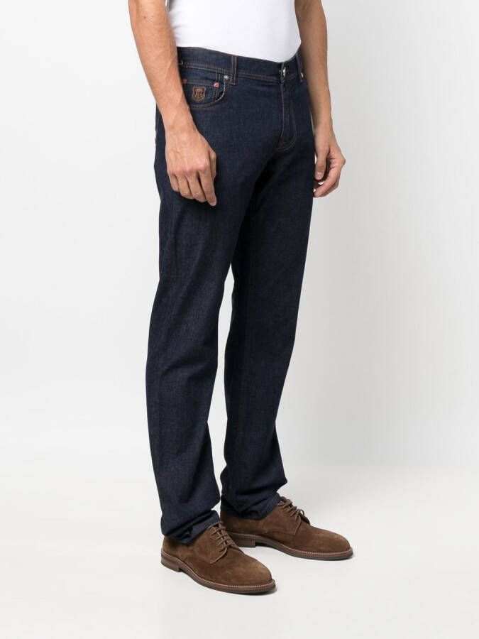 Corneliani Slim-fit jeans Blauw