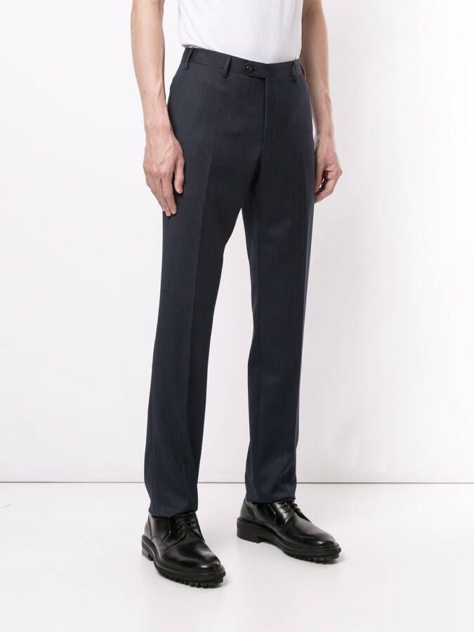 Corneliani Slim-fit pantalon Blauw