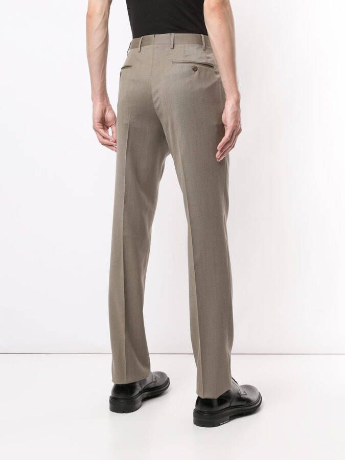 Corneliani Slim-fit pantalon Bruin