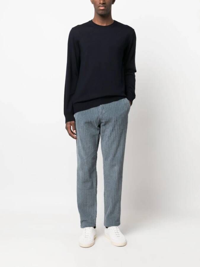 Corneliani Trui met geborduurd logo Blauw