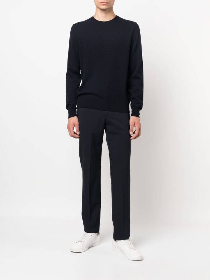 Corneliani Trui met ronde hals Blauw