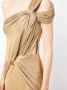 Costarellos Asymmetrische mini-jurk Goud - Thumbnail 4