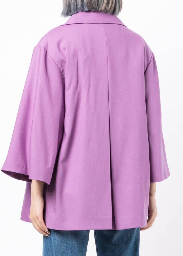 Costarellos Blazer met dubbele rij knopen Paars