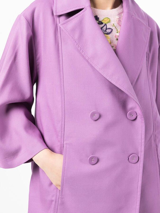 Costarellos Blazer met dubbele rij knopen Paars