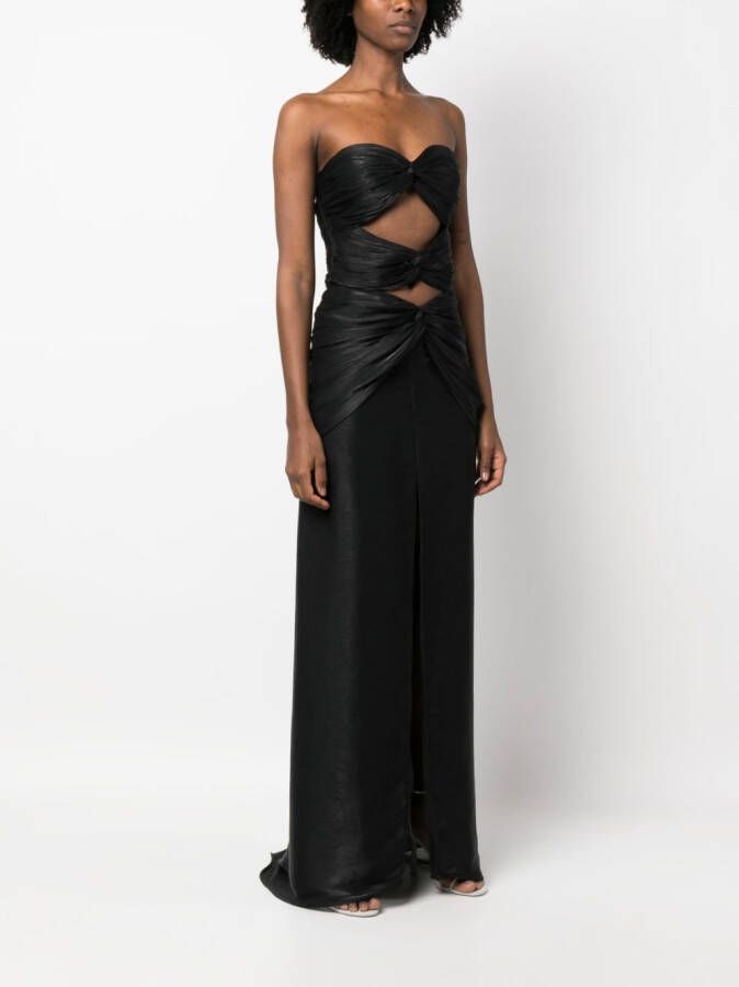 Costarellos Off-shoulder avondjurk Zwart