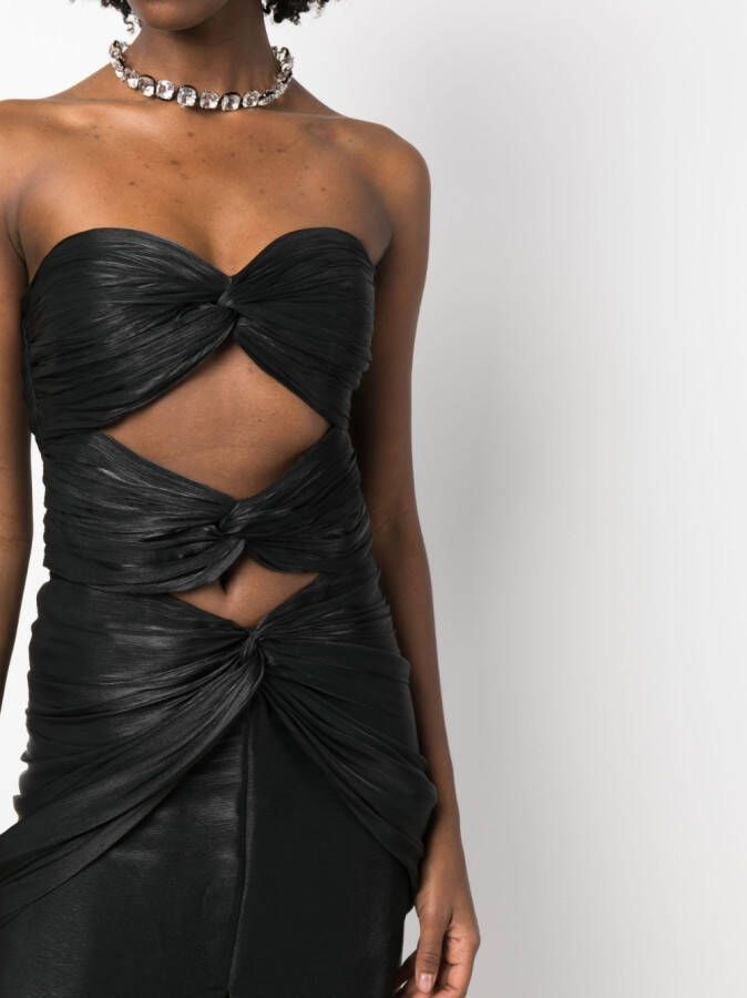 Costarellos Off-shoulder avondjurk Zwart