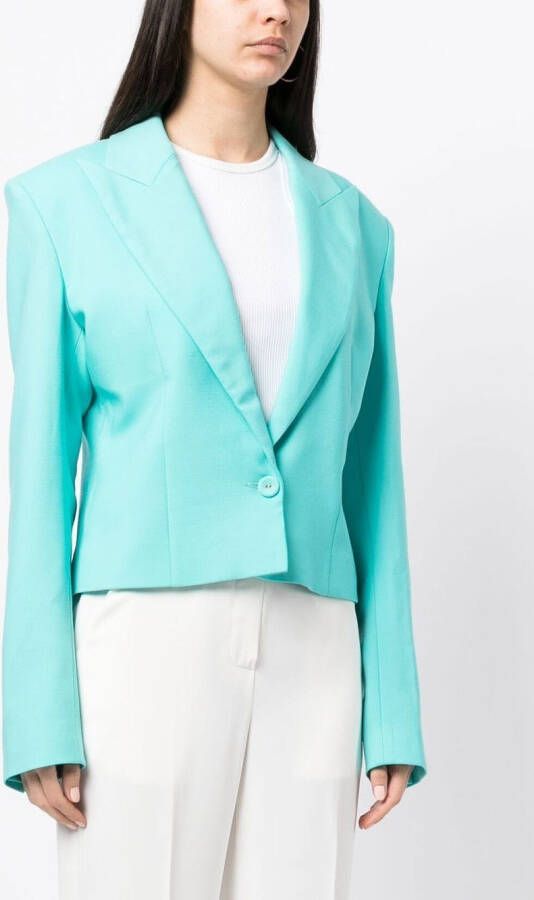 Costarellos Cropped blouse Blauw