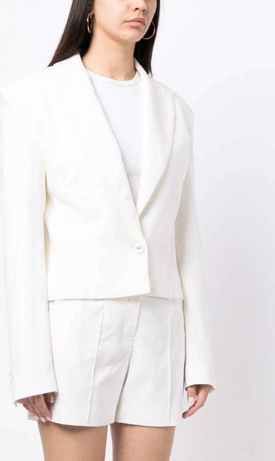 Costarellos Blazer met enkele rij knopen Wit