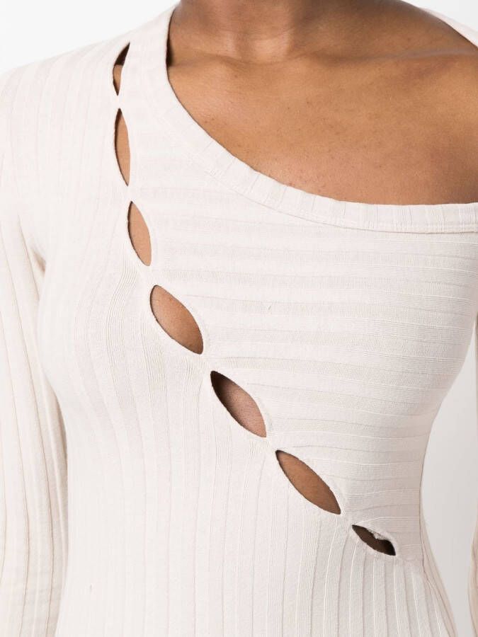 Cotton Citizen Asymmetrische jurk Beige