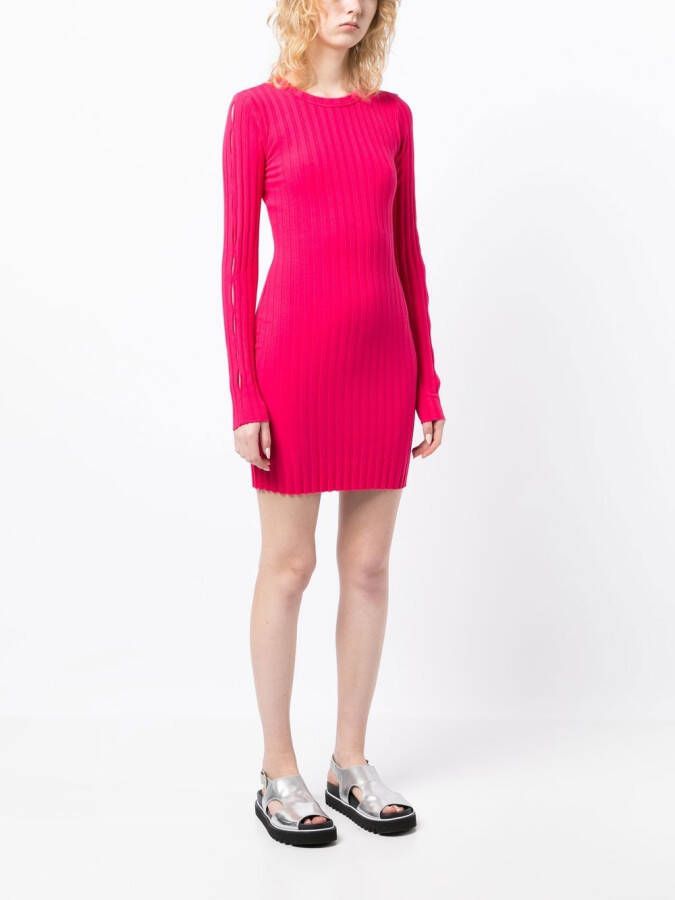 Cotton Citizen Geribbelde jurk Roze