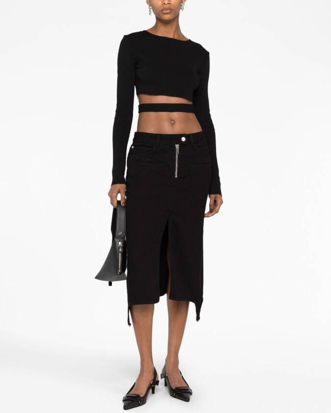 Courrèges Denim rok Zwart