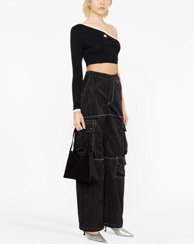 Courrèges Asymmetrische top Zwart