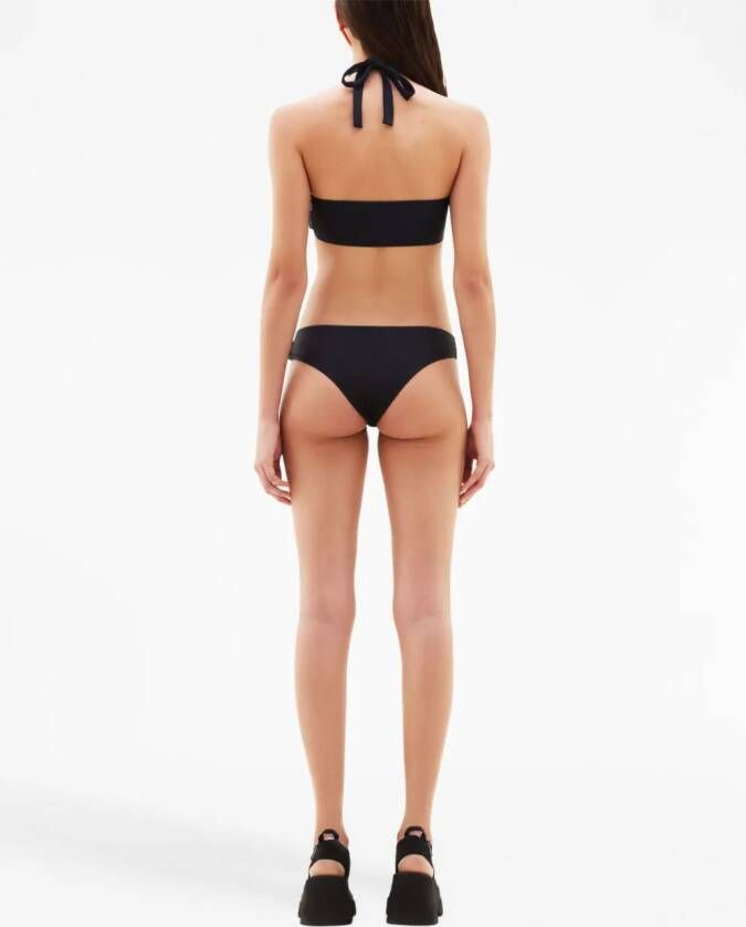 Courrèges Bikinislip met gedraaid detail Zwart