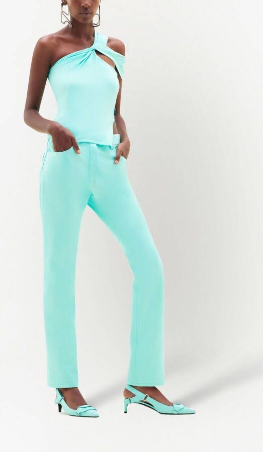 Courrèges Straight broek Blauw