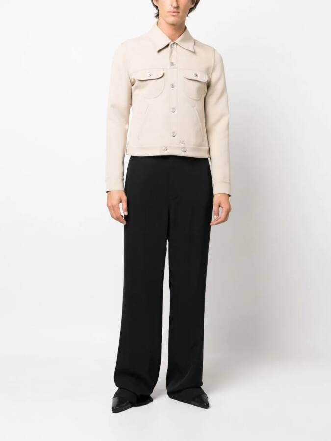 Courrèges Button-up shirtjack Bruin