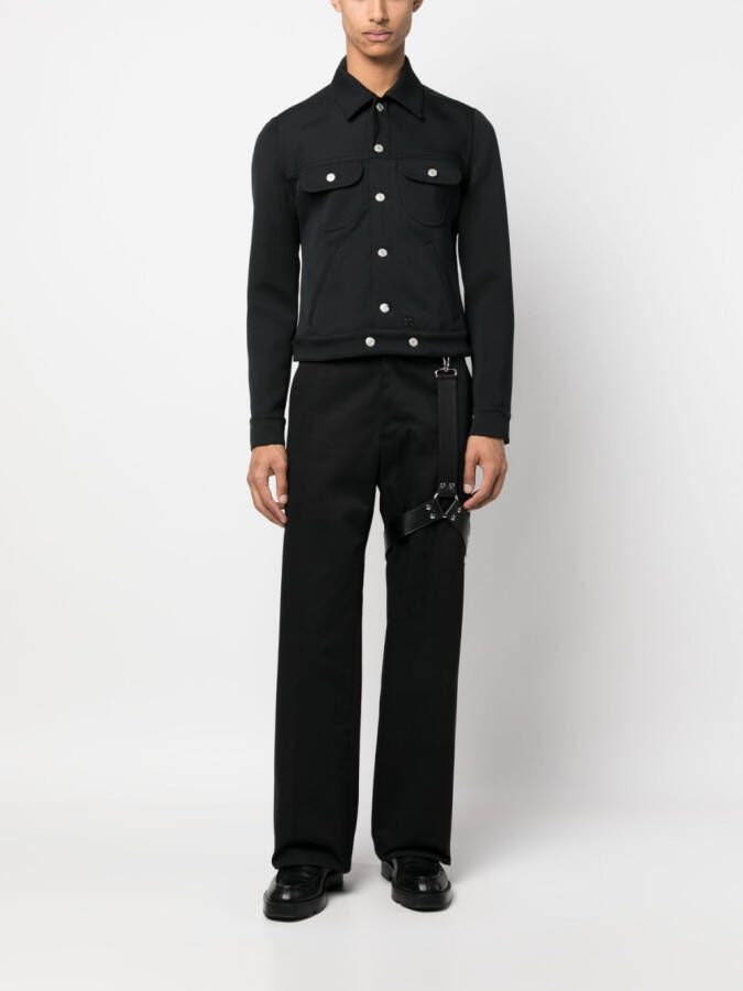 Courrèges Button-up jack Zwart