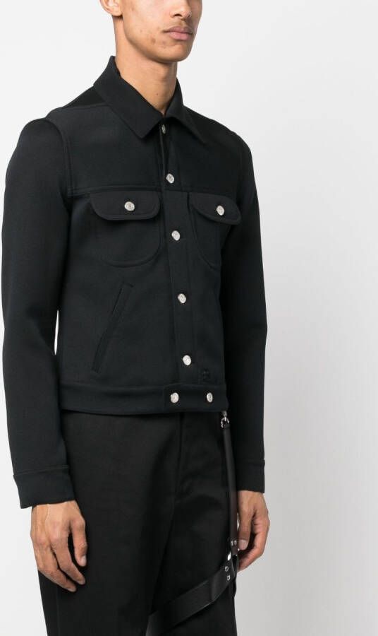 Courrèges Button-up jack Zwart
