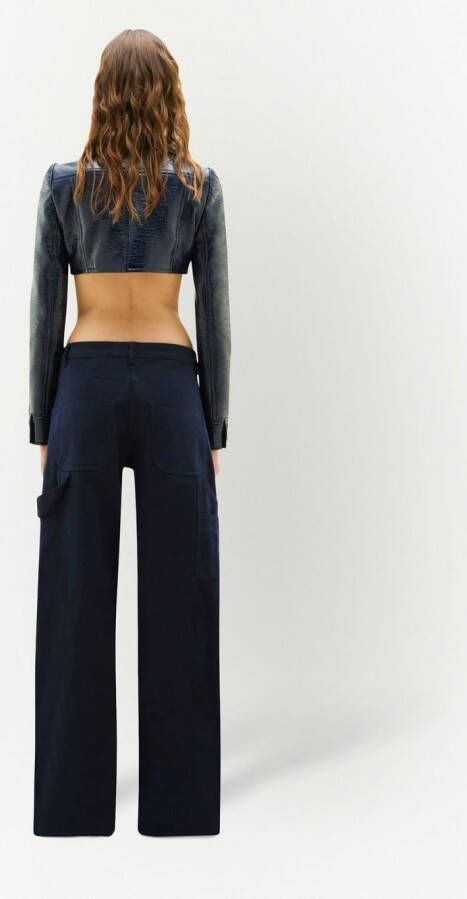 Courrèges Cropped jack Blauw
