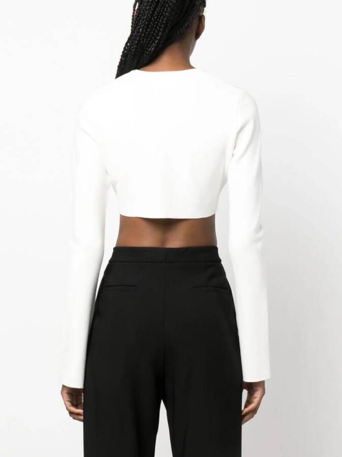 Courrèges Cropped vest Wit