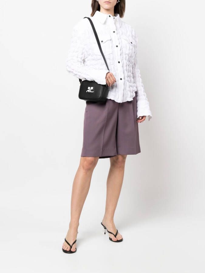 Courrèges Crossbodytas met logopatch Zwart